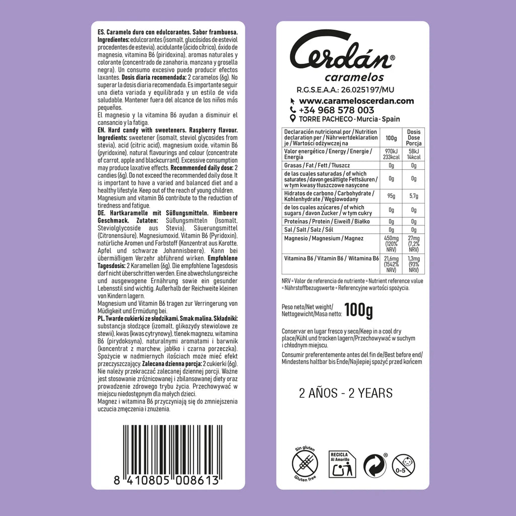 Caramelo sin azúcar Boost Reduces Tiredness & Fatigue | Food Grade