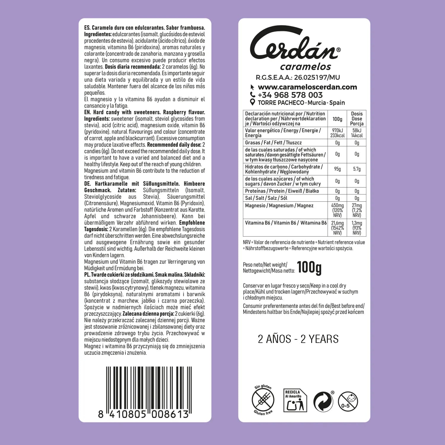 Caramelo sin azúcar Boost Reduces Tiredness & Fatigue | Food Grade