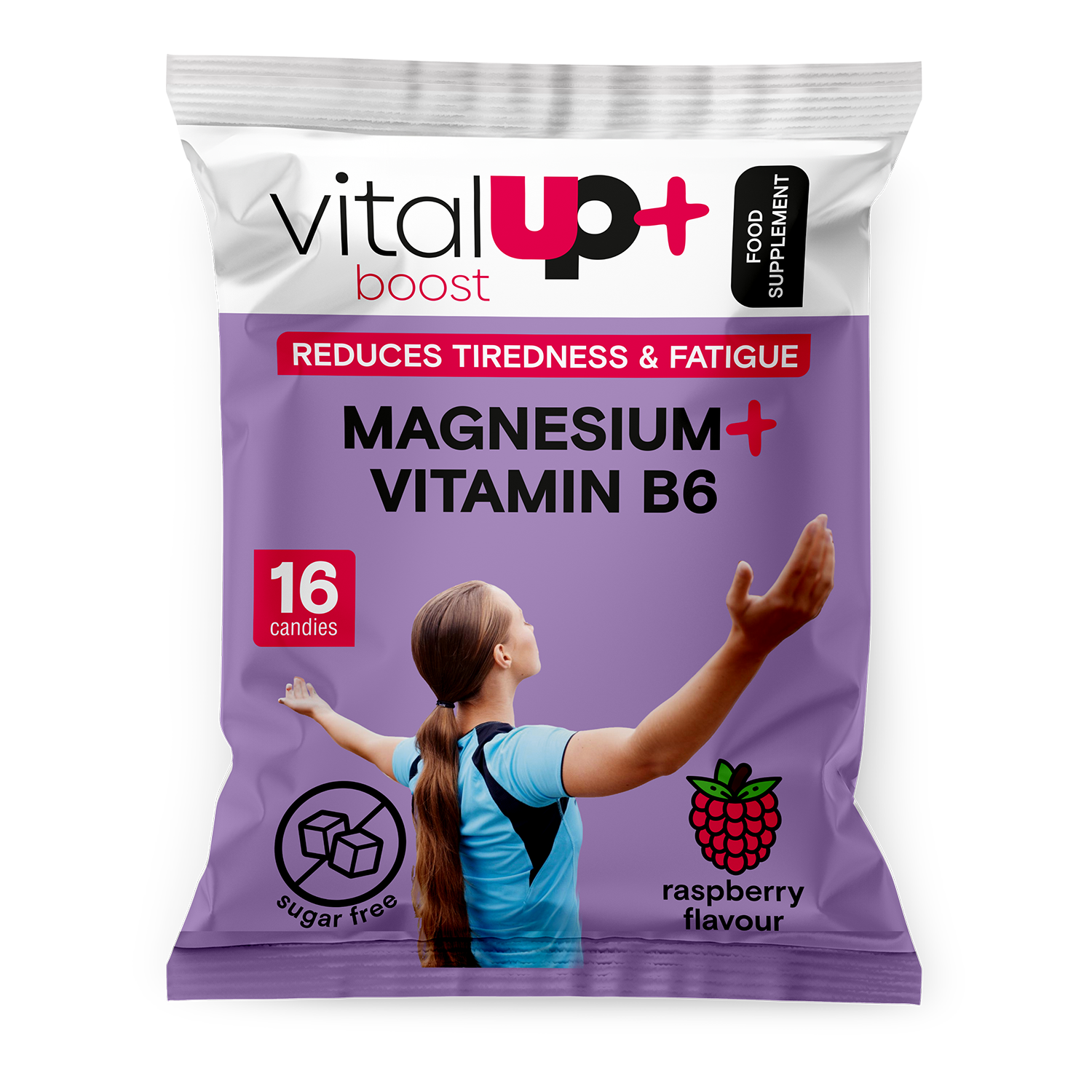 Complemento alimenticio sin azúcar Boost Reduces Tiredness & Fatigue