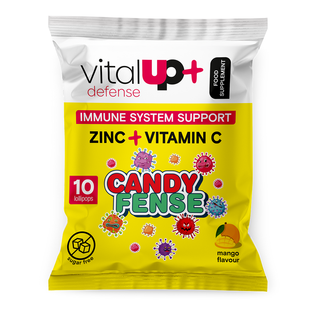Complemento alimenticio sin azúcar CandyFense Inmune System Support