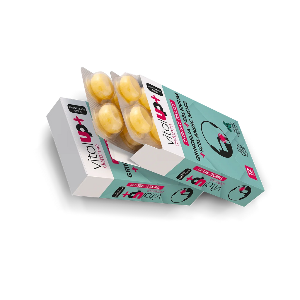 Zuckerfreies Nahrungsergänzungsmittel Defense Throat Relief
