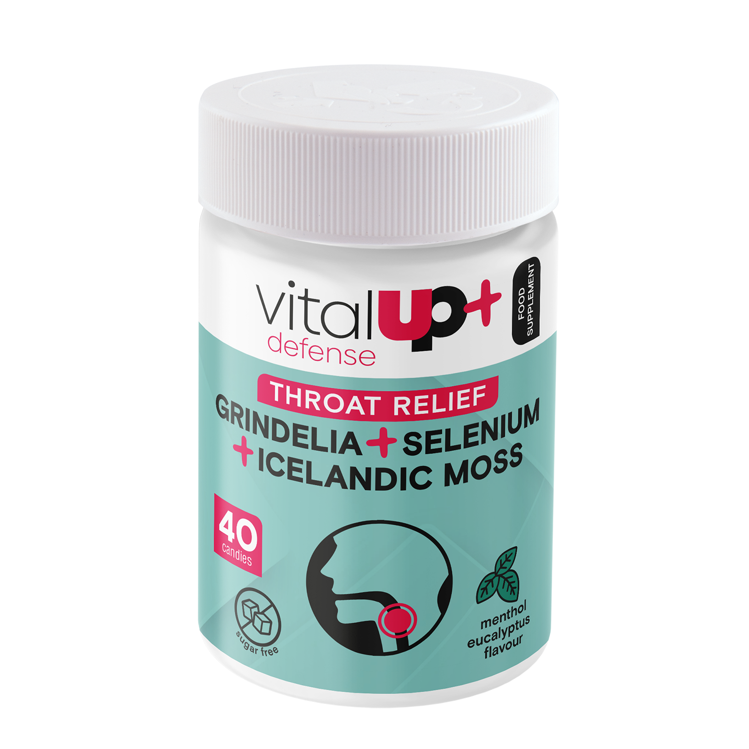 Complemento alimenticio sin azúcar Defense Throat Relief