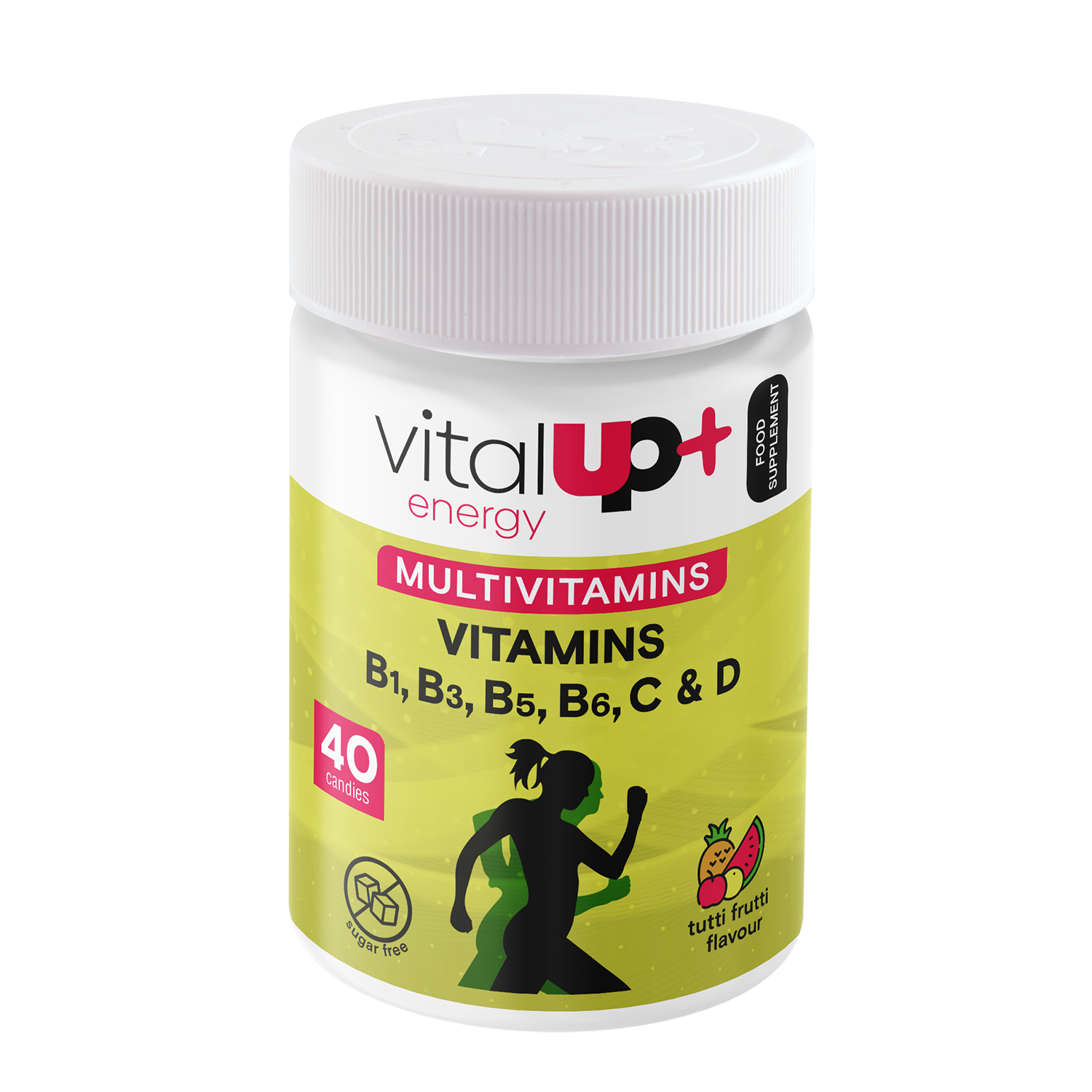 Complemento alimenticio sin azúcar Energy Multivitamins