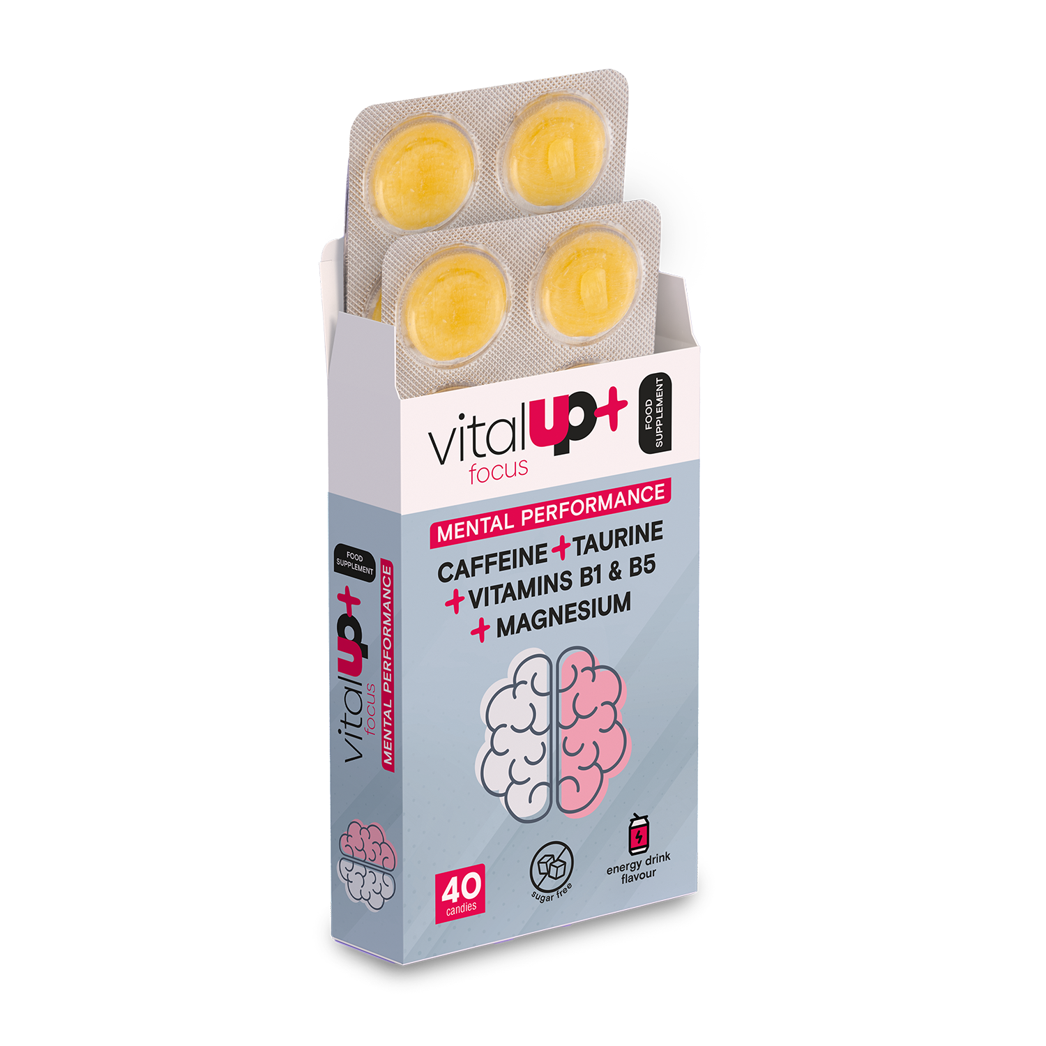 Complemento alimenticio sin azúcar Focus Mental Performance